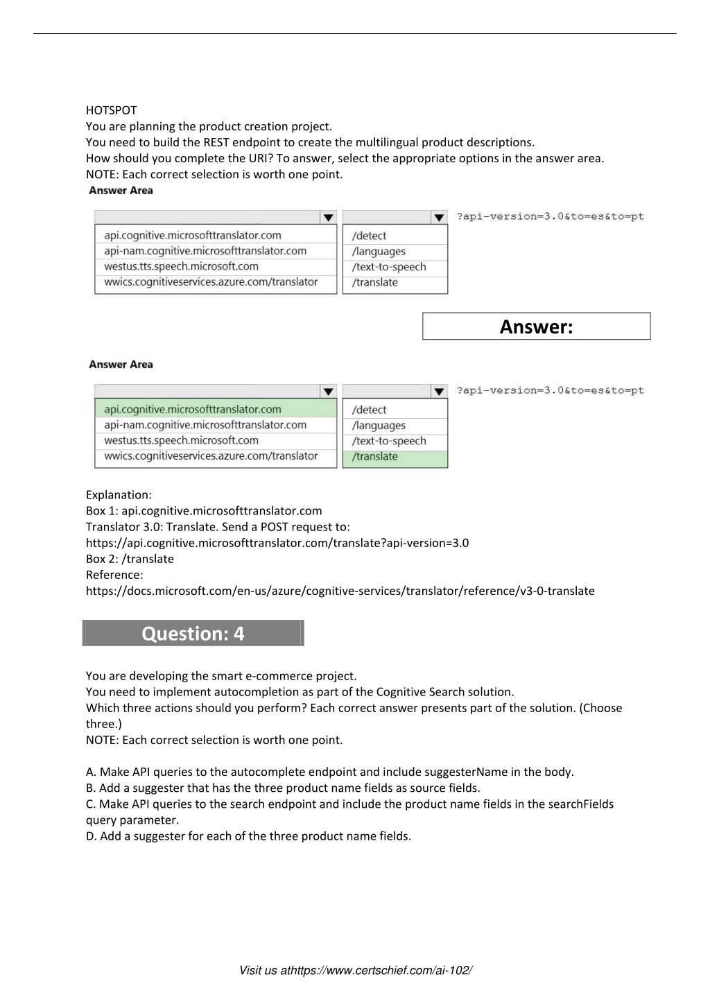 2024 AI-102 Latest Exam Pass4sure | Exam AI-102 Registration & Valid Exam Designing and Implementing a Microsoft Azure AI Solution Practice