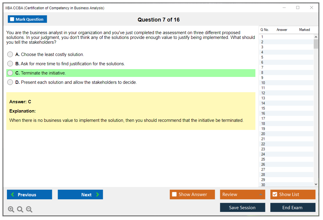 IIBA Valid CCBA Test Online & CCBA Free Test Questions