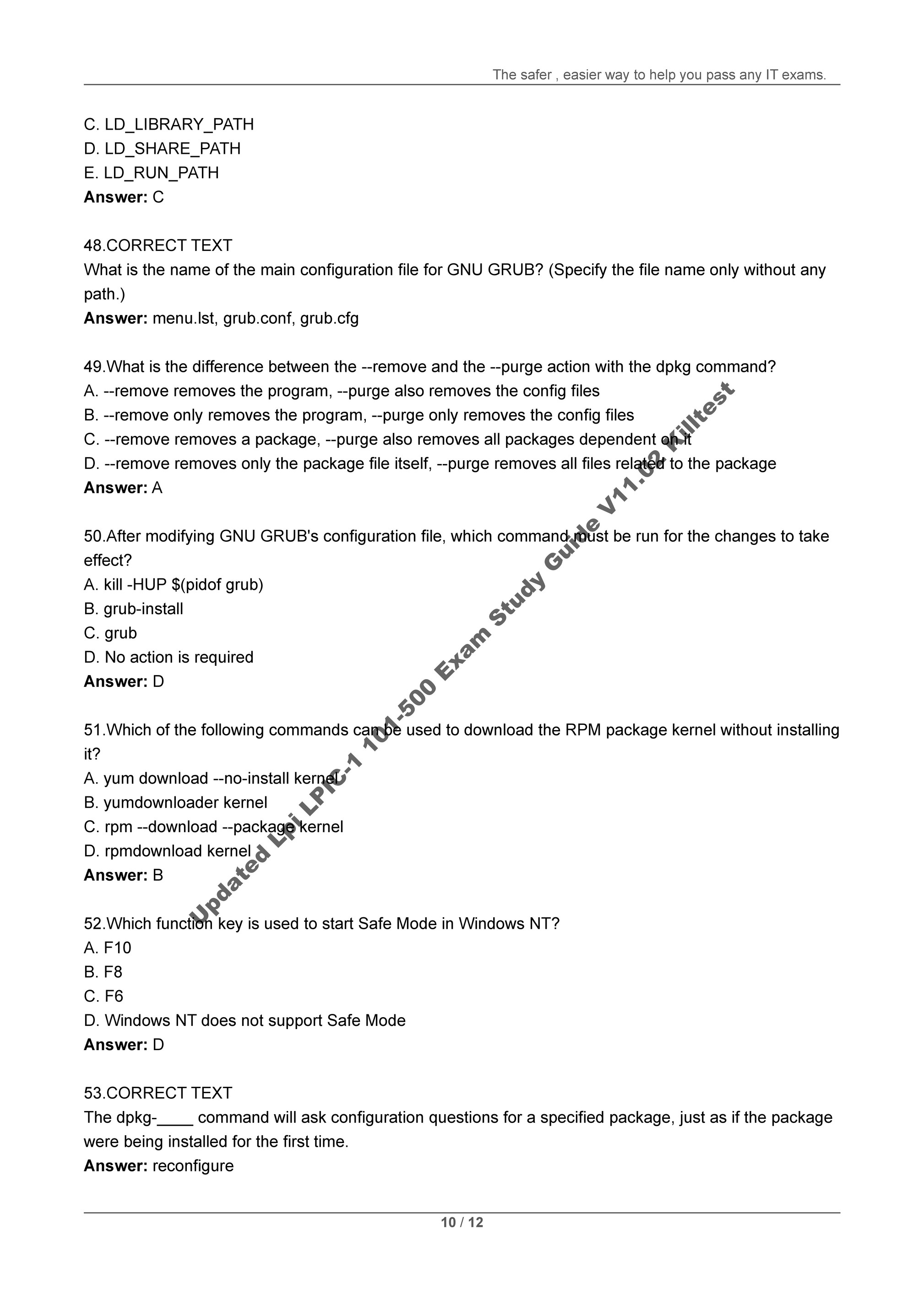 Lpi Latest 101-500 Test Materials | 101-500 Free Dumps