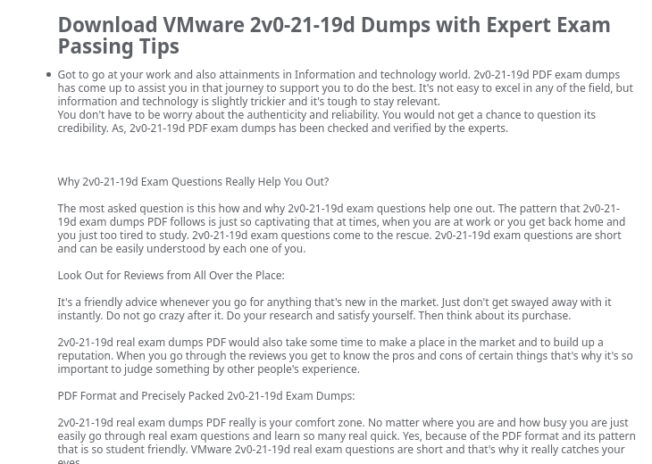 2V0-51.21 Best Vce, 2V0-51.21 Exam Tips | Dumps 2V0-51.21 Discount