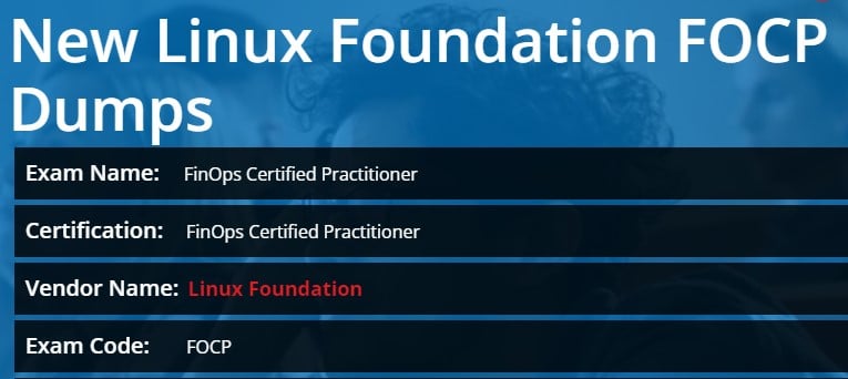 FOCP Pdf Exam Dump | Linux Foundation FOCP Valid Test Materials
