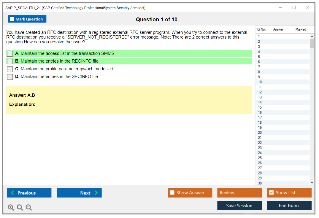 SAP Training P_SECAUTH_21 Solutions | Exam P_SECAUTH_21 Practice