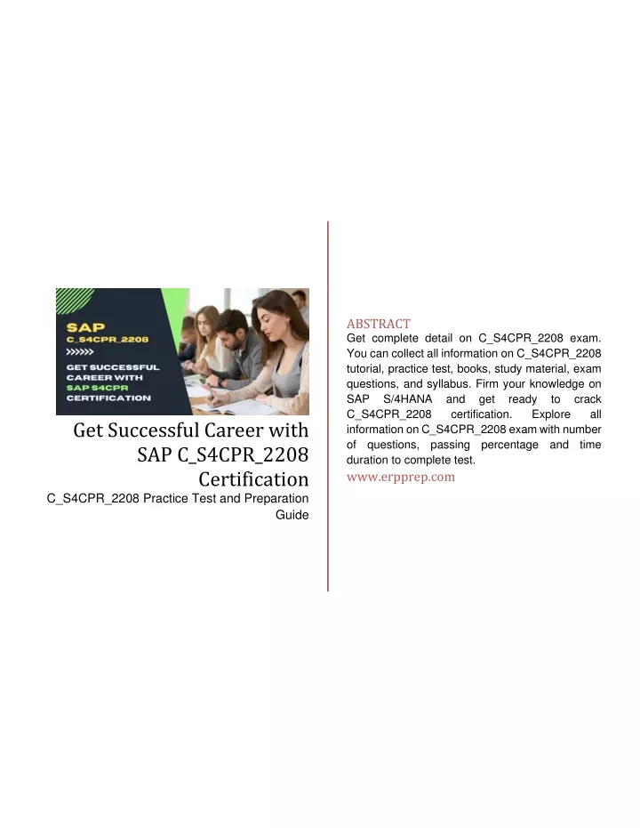 New C-S4CPR-2208 Test Preparation, C-S4CPR-2208 Latest Exam Preparation