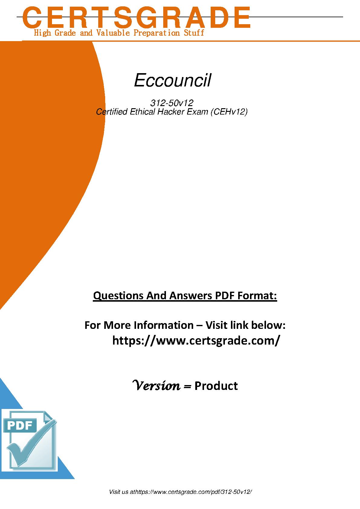 Real 312-50v12 Exam Questions - ECCouncil 312-50v12 Visual Cert Exam