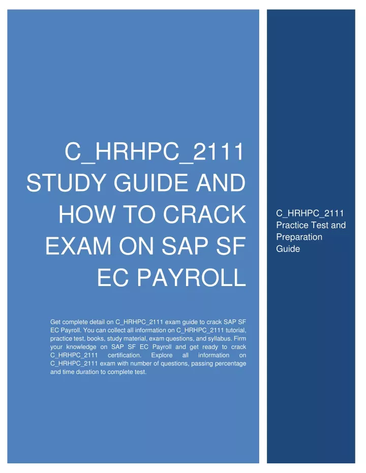 C-HRHPC-2211 Latest Study Guide, C-HRHPC-2211 Valid Exam Syllabus | Guaranteed C-HRHPC-2211 Questions Answers