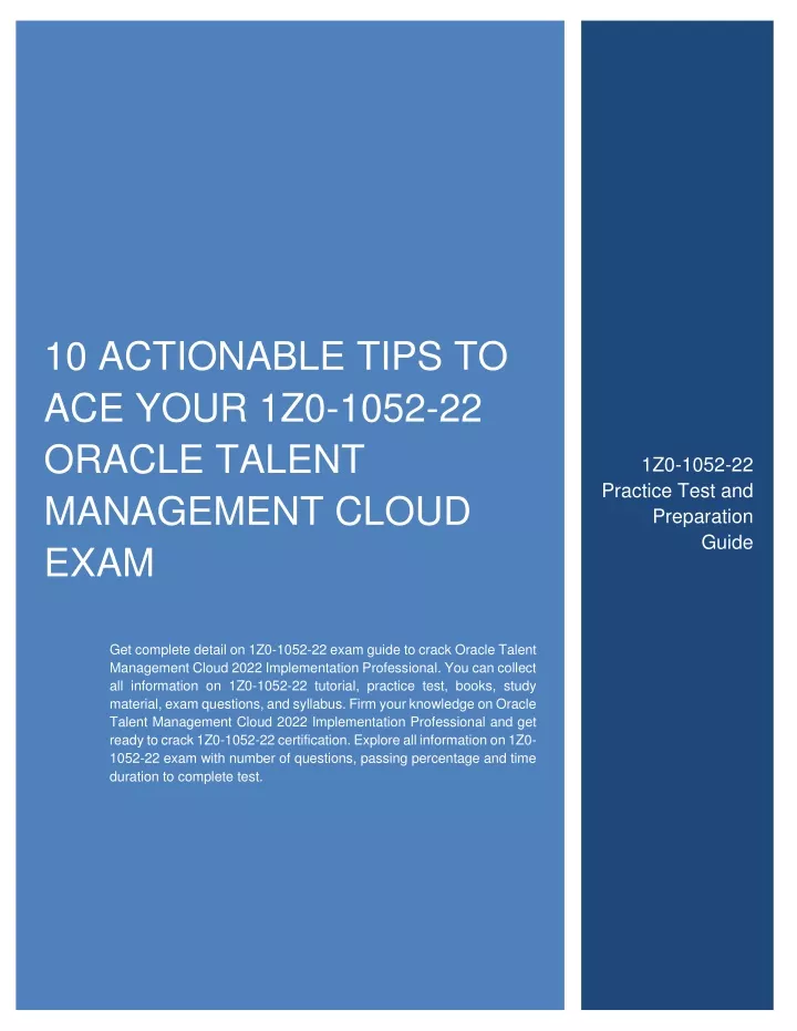 1z0-1052-22 Vce Format, Oracle Pass 1z0-1052-22 Test | 1z0-1052-22 Accurate Answers