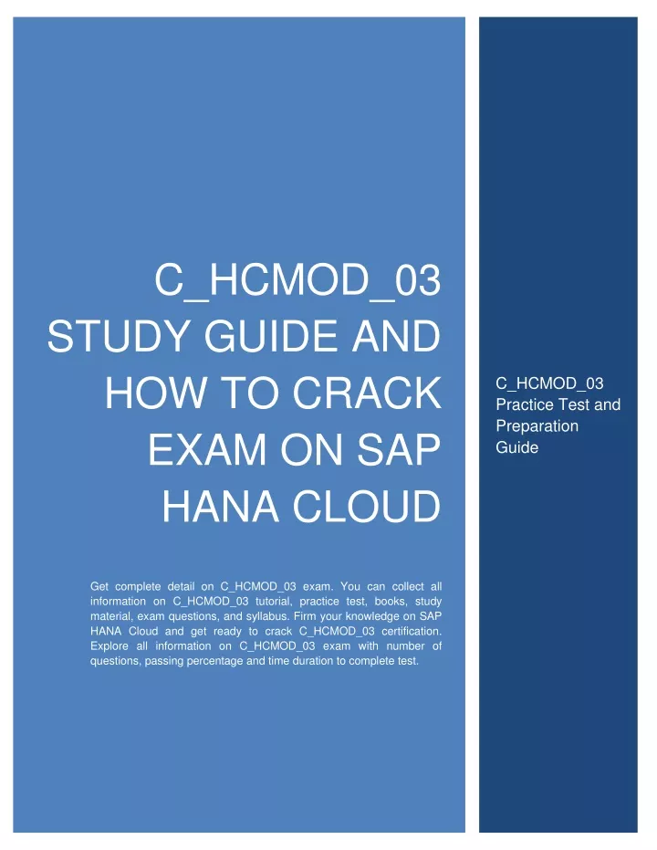 C_HCMOD_03 Valid Test Dumps - SAP C_HCMOD_03 Valid Exam Voucher