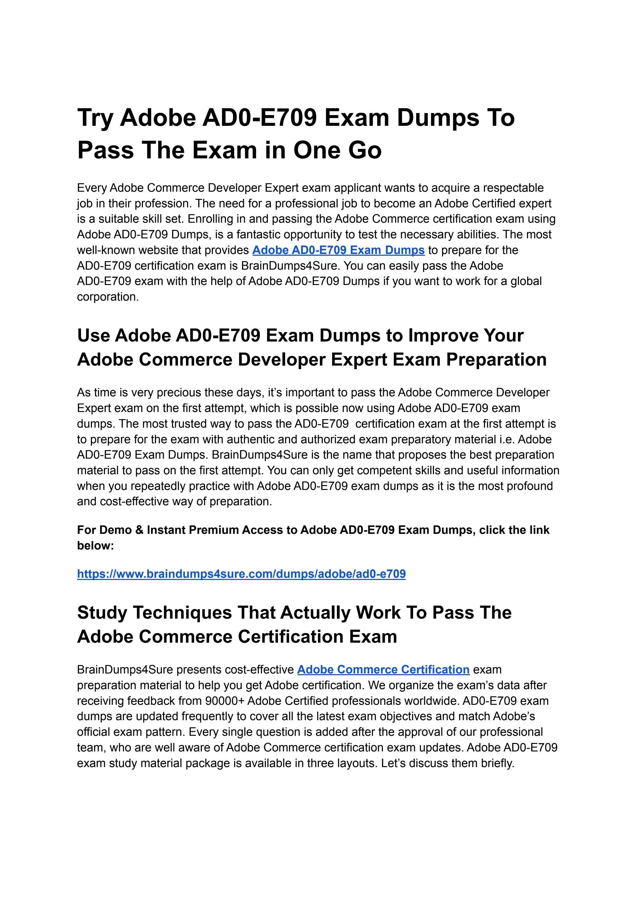 2024 AD0-E709 PDF Download - AD0-E709 Reliable Test Test, Latest Adobe Commerce Developer Expert Study Materials