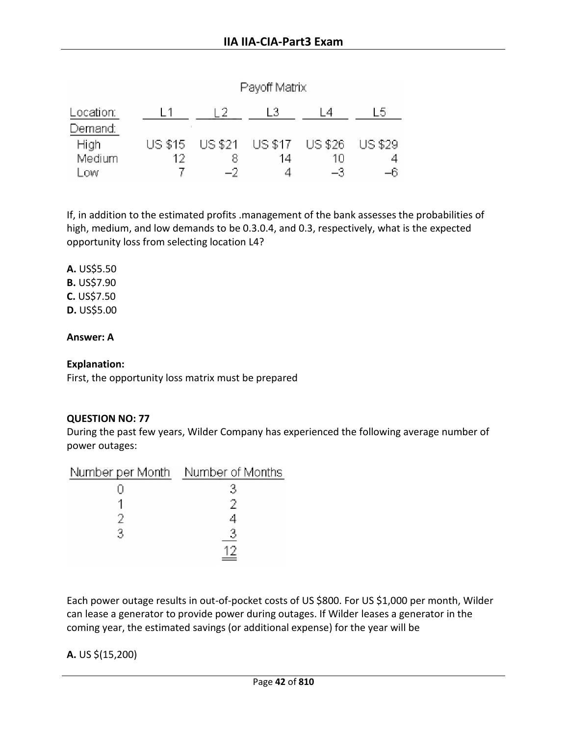 IIA New IIA-CIA-Part1 Test Cost | IIA-CIA-Part1 Valid Exam Questions