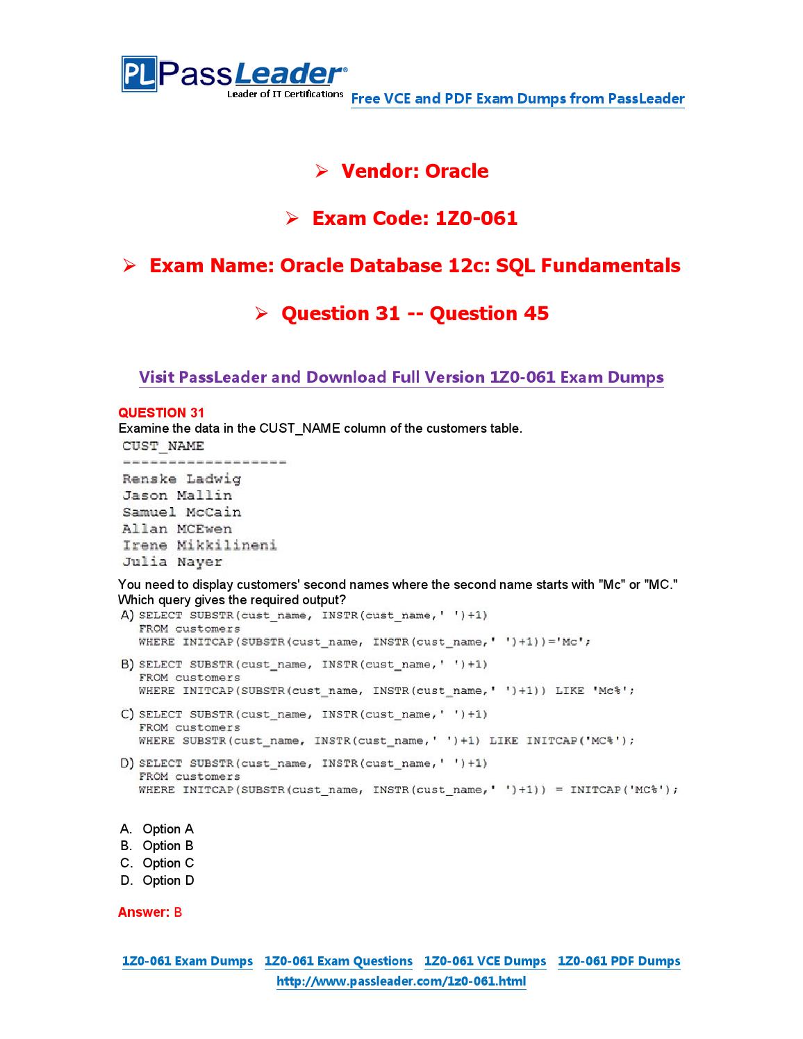 1Z0-106 Reliable Test Answers | Reliable 1Z0-106 Braindumps Sheet