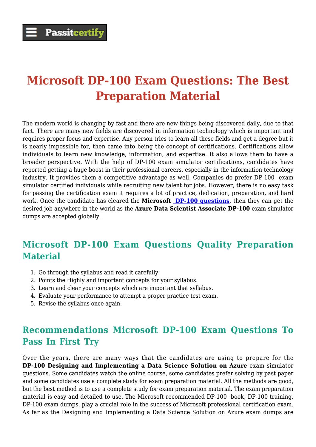 2024 New DP-100 Braindumps Pdf | DP-100 Practice Exam & Designing and Implementing a Data Science Solution on Azure New Dumps Sheet