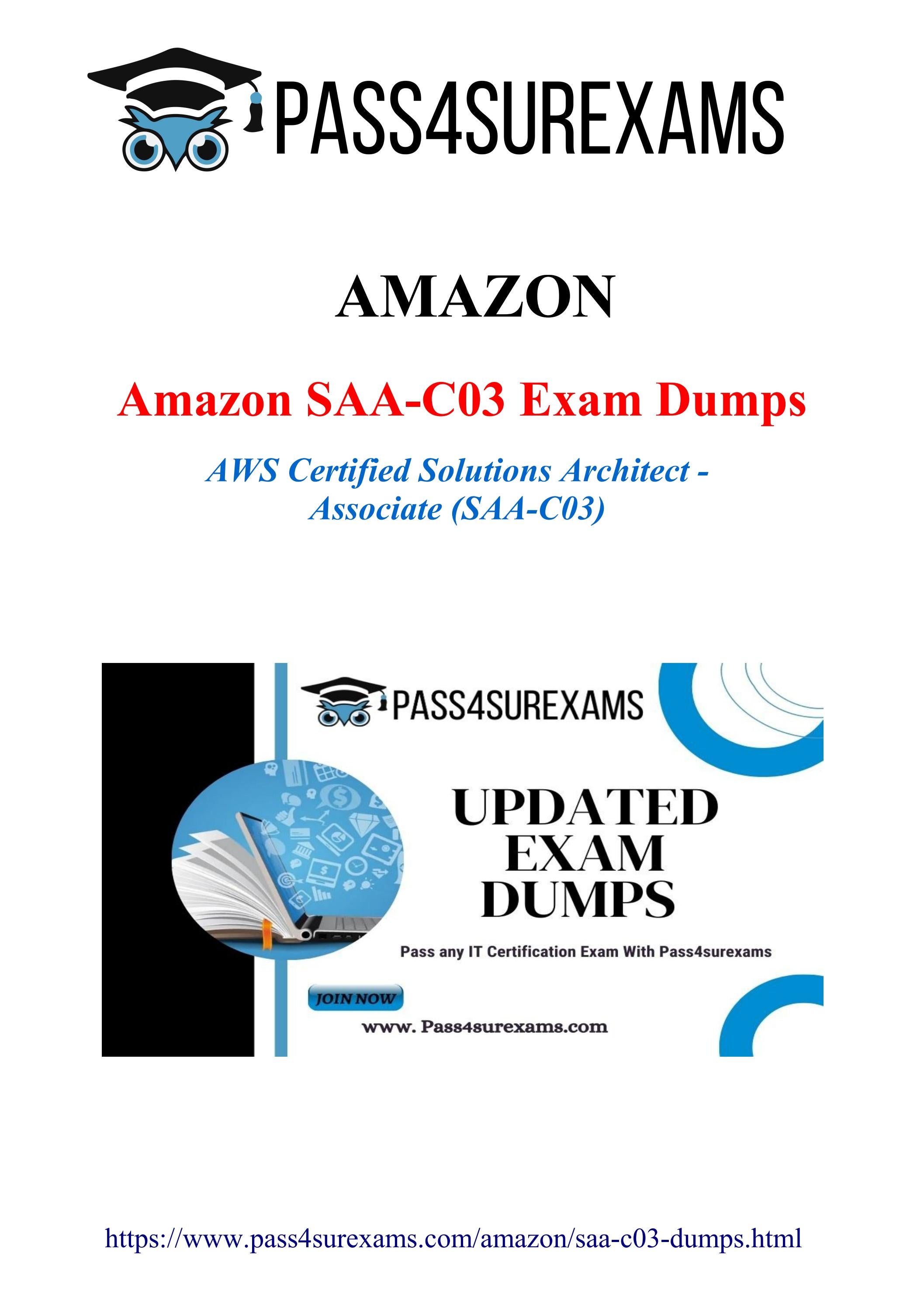 Amazon SAA-C03 Exam Dumps Provider - SAA-C03 PDF Guide