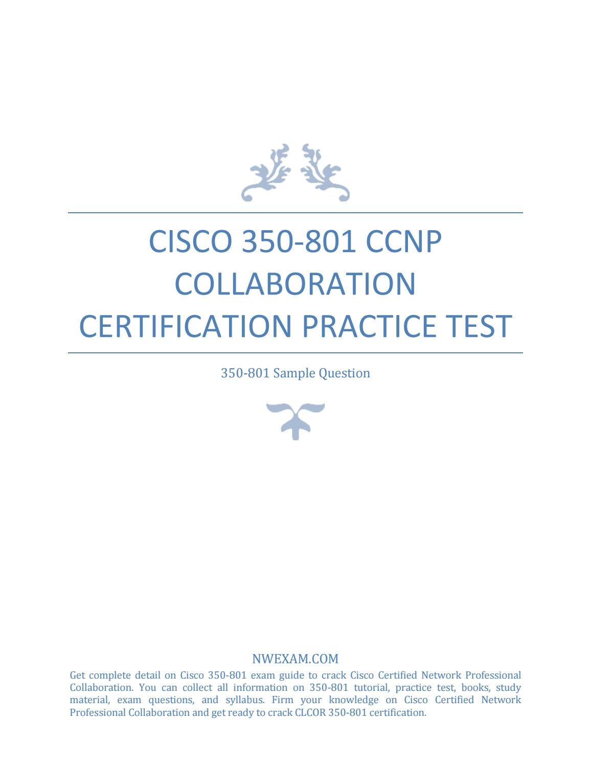 Cisco 350-801 Valid Test Pass4sure | Latest 350-801 Training