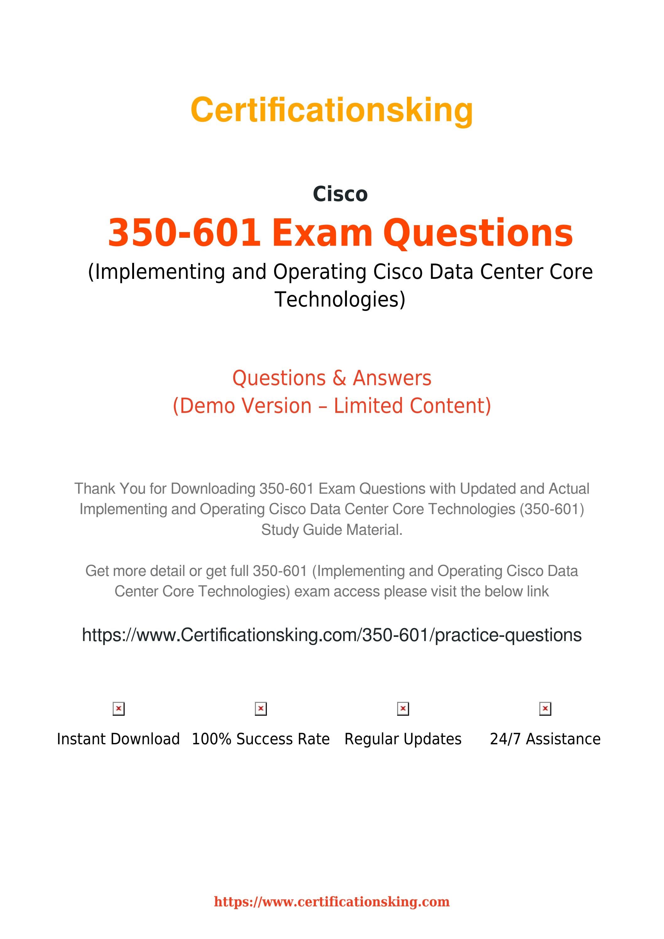 Cisco Latest Test 350-601 Discount & 350-601 Exam Cram Pdf