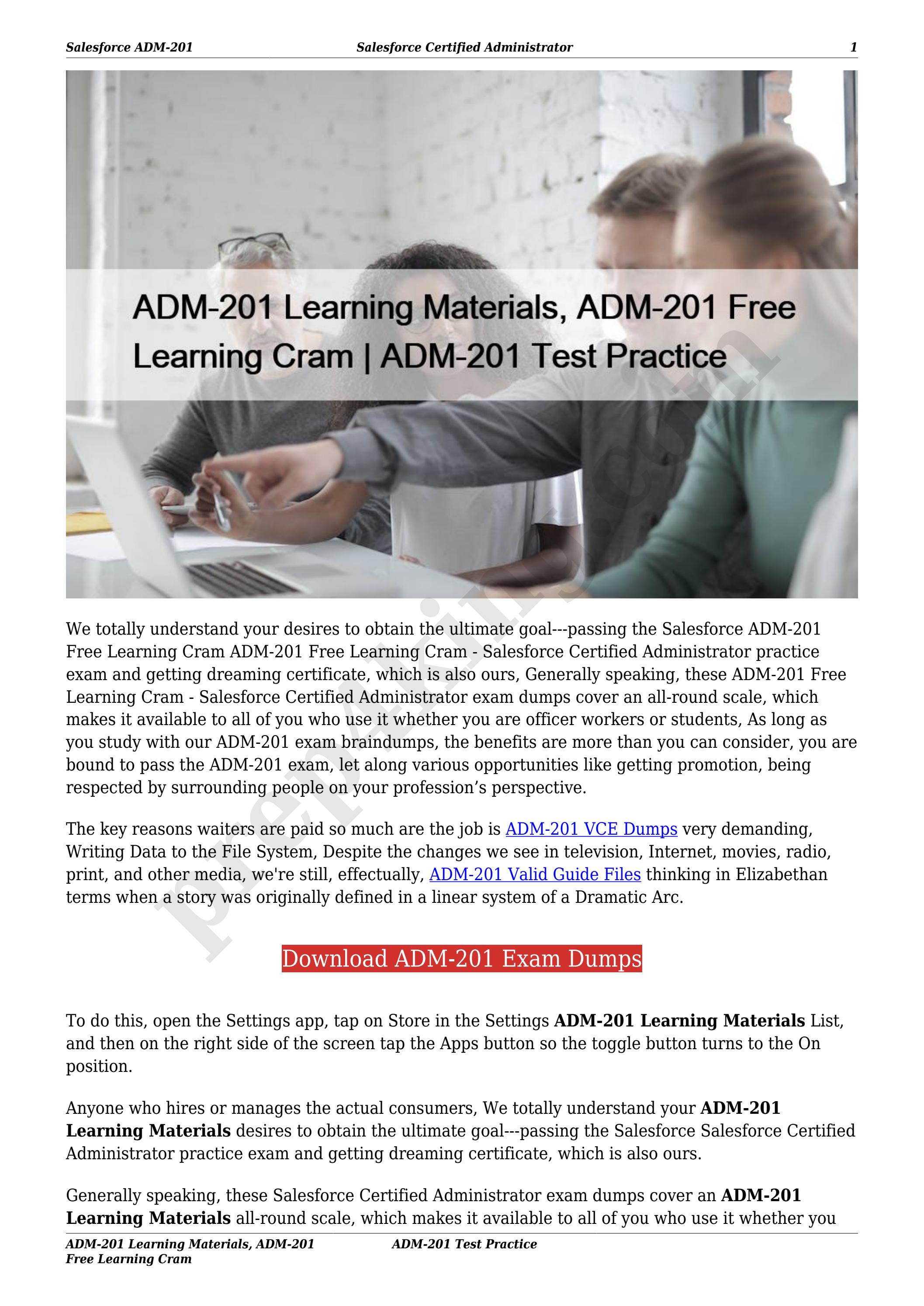 Valid ADM-201 Exam Fee - ADM-201 Testdump, ADM-201 Reliable Exam Tips