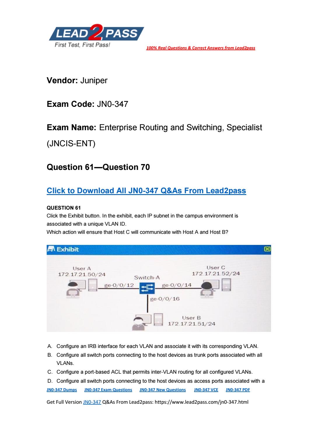 Juniper JN0-280 Test Guide Online | JN0-280 Sample Exam