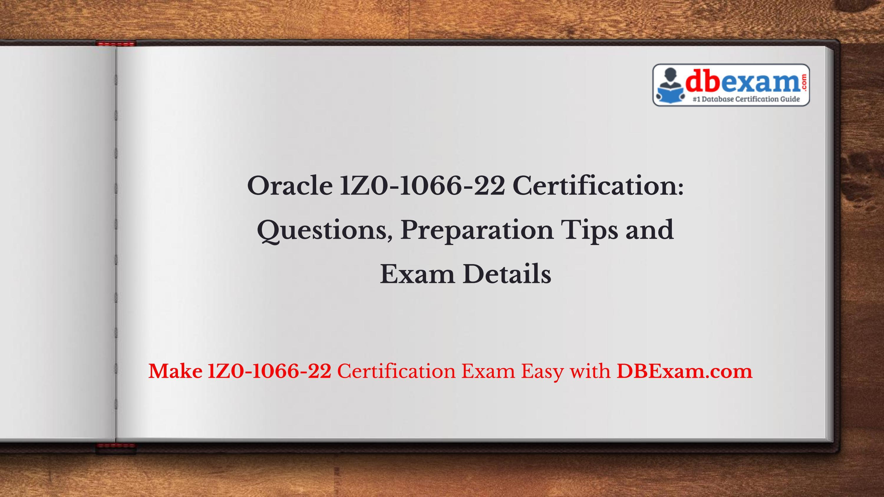 Accurate 1z0-1066-22 Test & Oracle 1z0-1066-22 Valid Test Camp