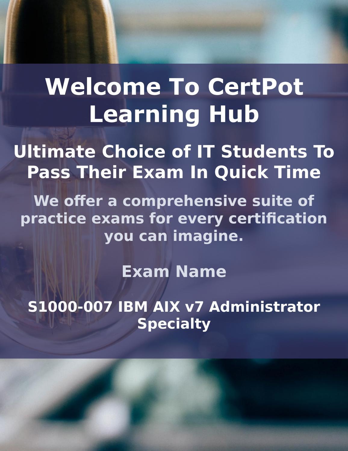 IBM Related S1000-007 Exams & Certificate S1000-007 Exam