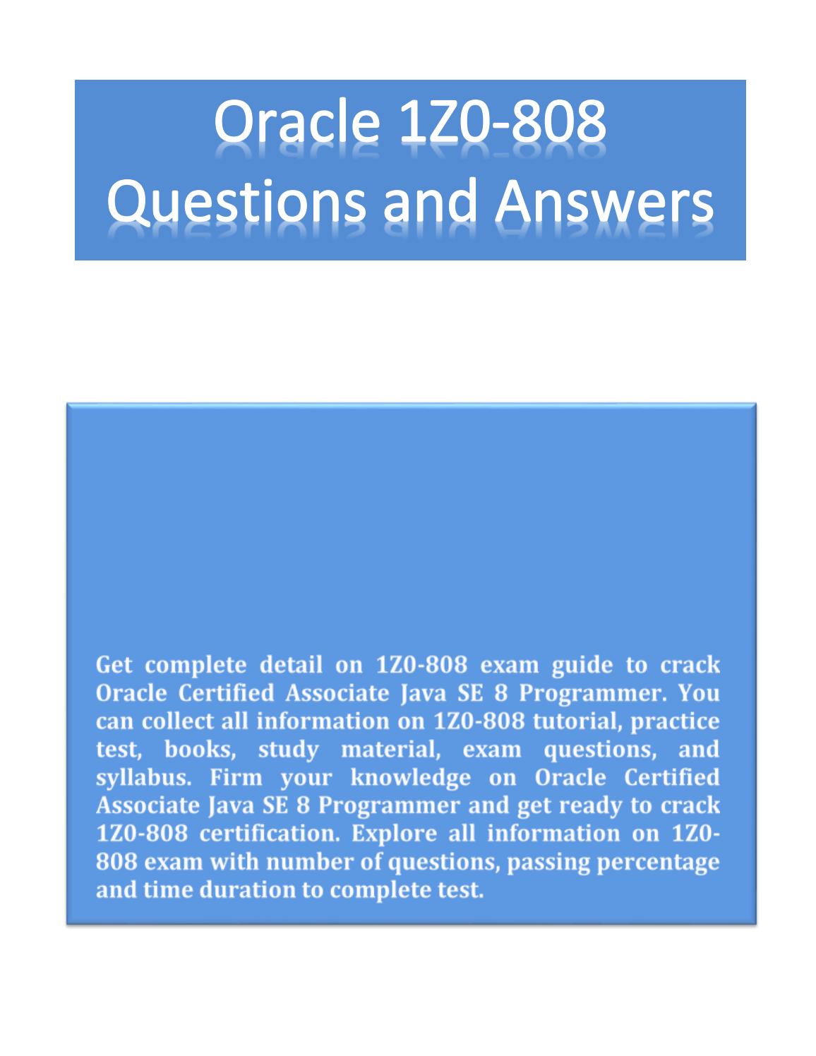 2024 Valid 1z1-808 Exam Camp Pdf & 1z1-808 Latest Braindumps Ebook