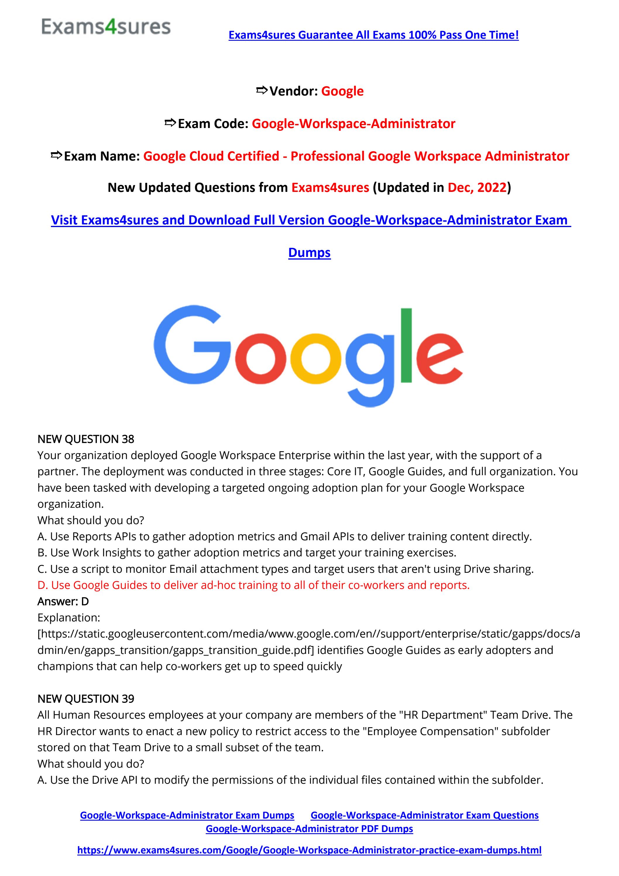 Pass Google-Workspace-Administrator Guide | New Google-Workspace-Administrator Exam Online & Test Google-Workspace-Administrator Sample Online