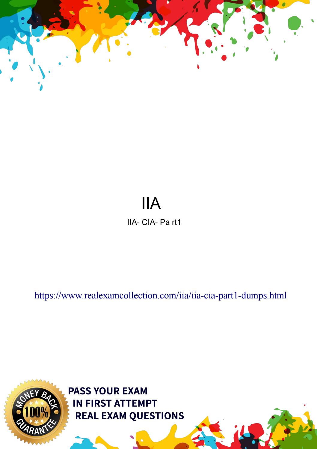 Latest IIA-CIA-Part1 Exam Cram & Latest IIA-CIA-Part1 Test Objectives - IIA-CIA-Part1 Exam Vce Format