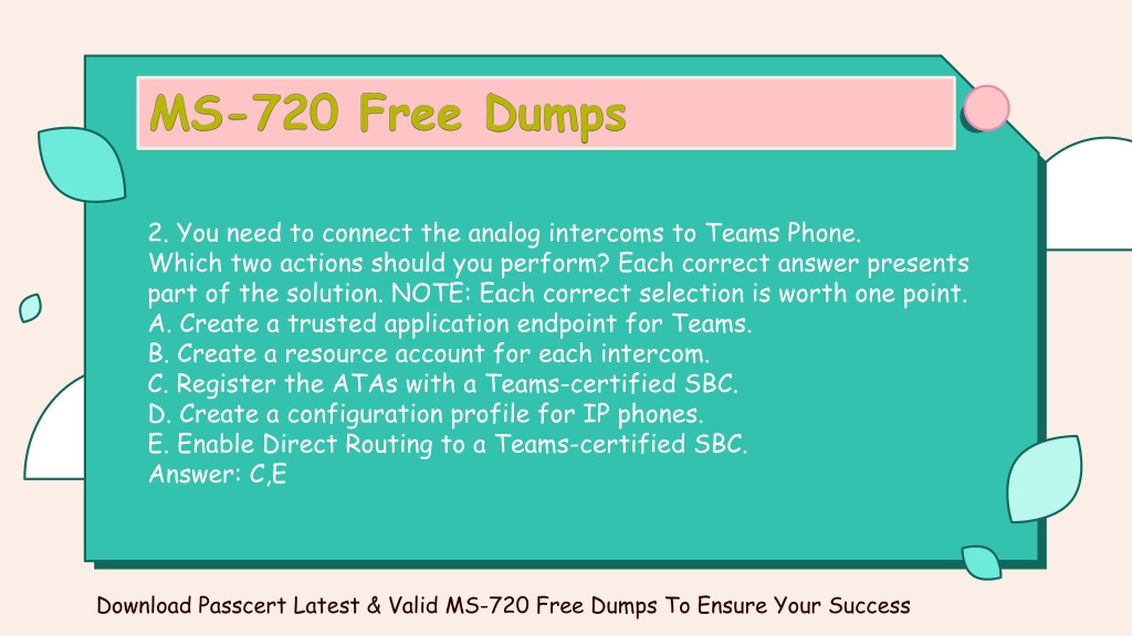 MS-720 Latest Exam Tips | Microsoft MS-720 Exam Objectives