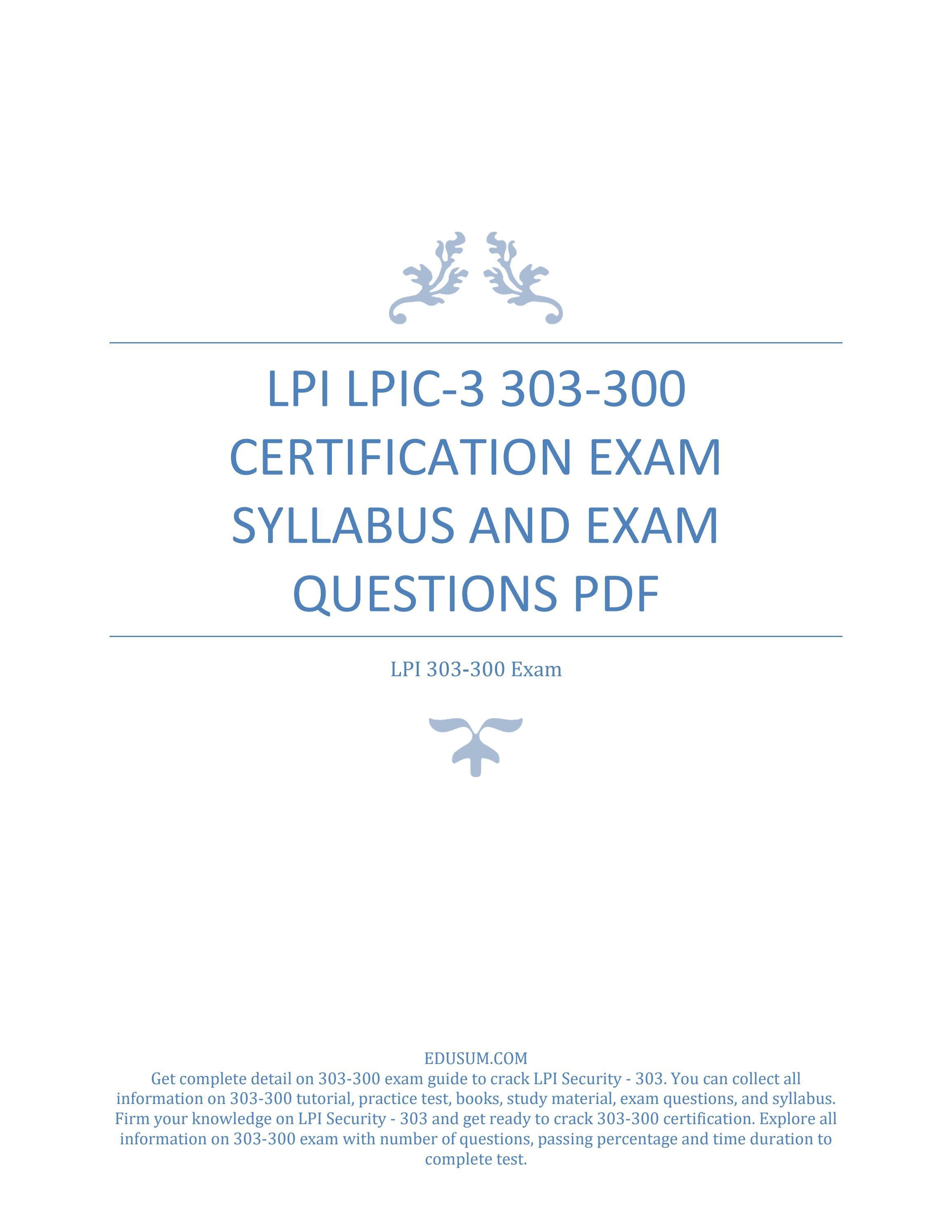 Exam 306-300 Objectives Pdf & Lpi 306-300 Test Dates