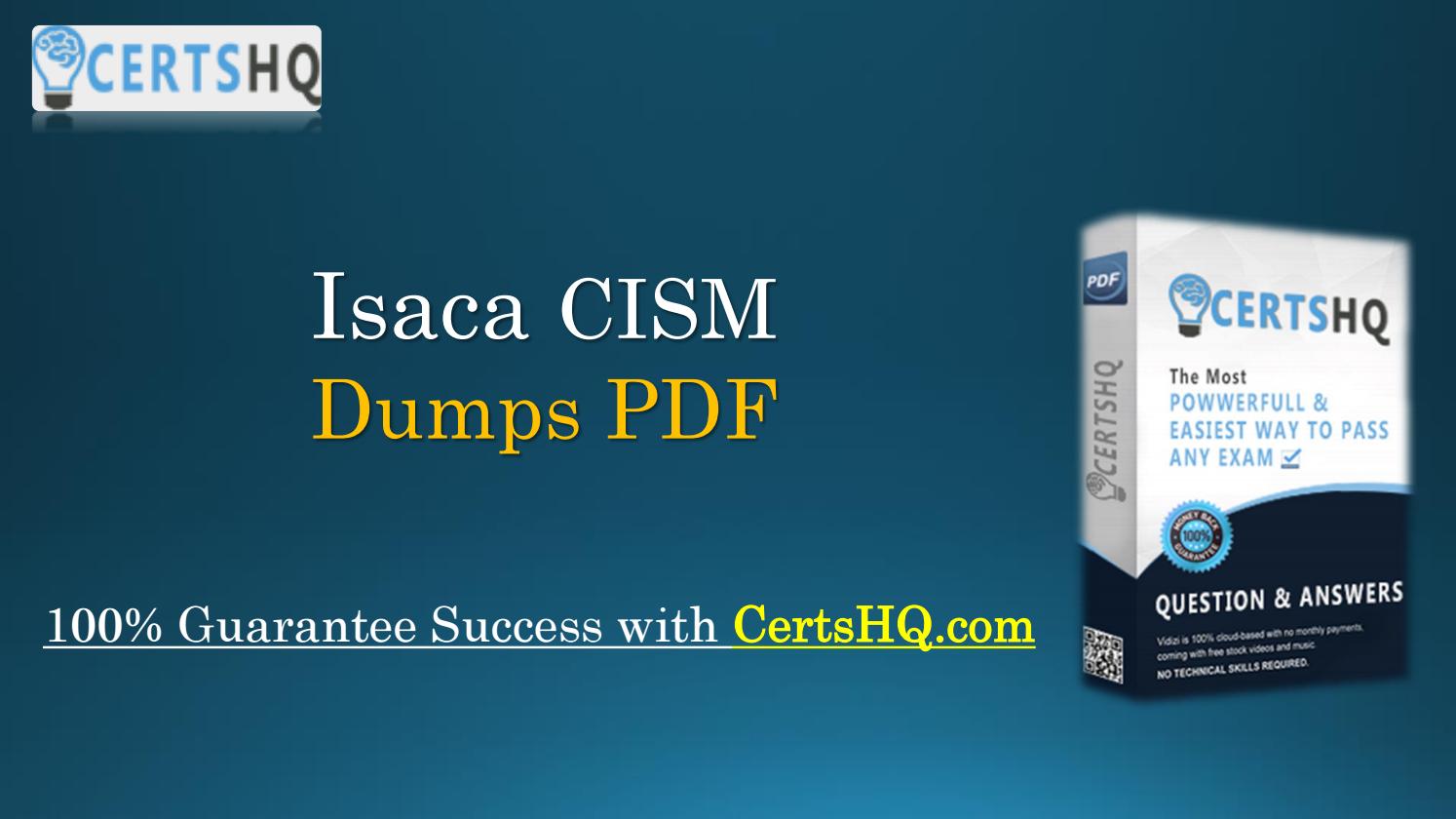 ISACA Online CISM Lab Simulation & Test CISM King