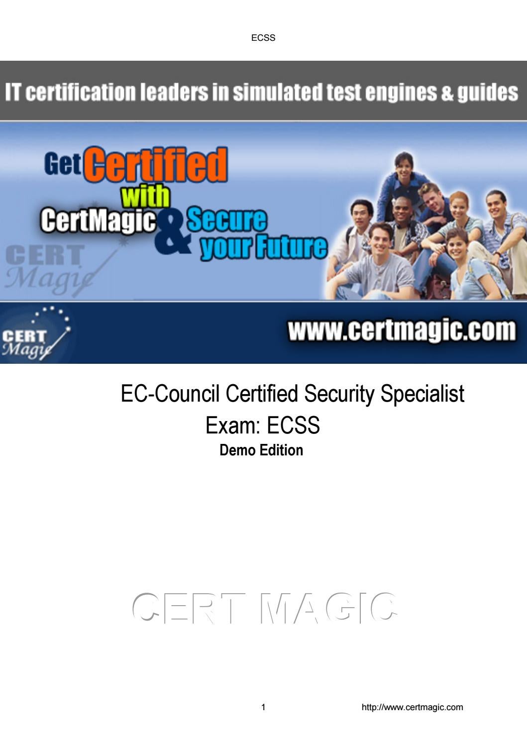 Practice ECSS Exams Free, ECSS Valid Exam Papers | Reliable ECSS Braindumps Book