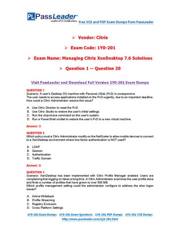 Practical 1Y0-341 Information | Citrix Exam Topics 1Y0-341 Pdf