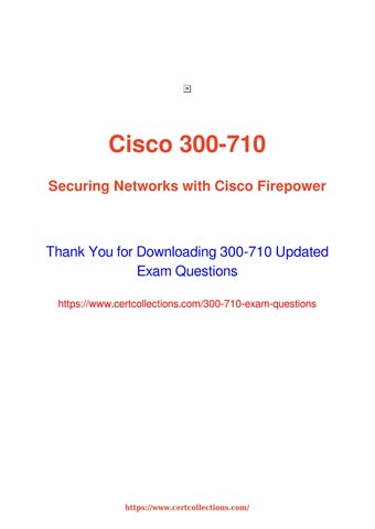 Cisco 300-710 Valid Test Questions & Exam 300-710 Dumps