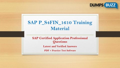 SAP New P-S4FIN-2021 Dumps Pdf - P-S4FIN-2021 Vce Test Simulator