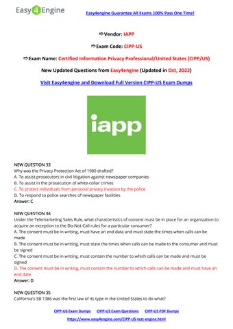 Exam CIPP-US Preview & IAPP New Study CIPP-US Questions