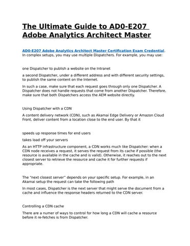 Exam AD0-E207 Passing Score, AD0-E207 Test Practice | Study Adobe Analytics Architect Master Exam Material