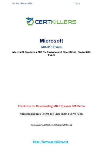 Reliable MB-310 Braindumps Pdf - MB-310 Exam Collection Pdf