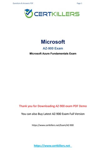 Microsoft AZ-900 Reliable Test Pdf, Test AZ-900 Quiz | AZ-900 Certification Questions