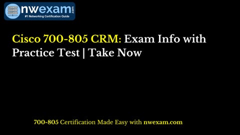 2024 New 700-805 Dumps Ppt & New 700-805 Test Cost - New Cisco Renewals Manager Braindumps Questions