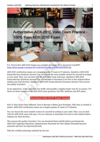 Download ADX-271 Demo & New ADX-271 Test Papers - Relevant ADX-271 Exam Dumps