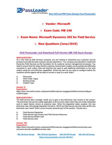 Exam MB-240 Objectives, MB-240 Valid Exam Camp | MB-240 Latest Demo