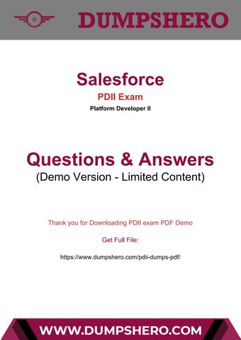 PDII Trustworthy Pdf | PDII Valid Exam Test & PDII Reliable Dumps Pdf