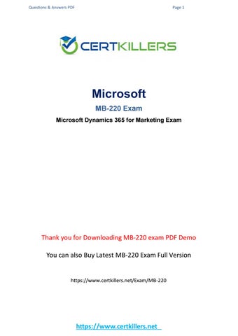 MB-220 Valid Dumps Demo - Microsoft Reliable Study MB-220 Questions