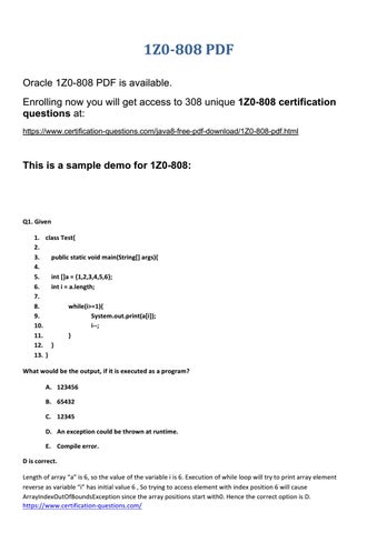 1z0-808 New Real Test - Knowledge 1z0-808 Points, 1z0-808 Exam Cram Pdf