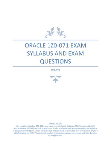 1z1-071 Authentic Exam Questions - Reliable 1z1-071 Test Blueprint