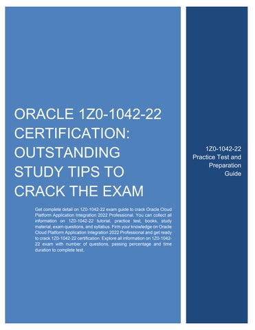 Oracle Valid 1z0-1042-22 Exam Pattern - 1z0-1042-22 Latest Exam Labs