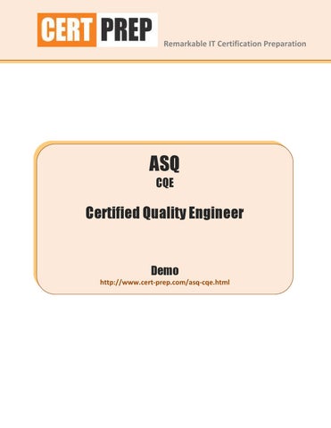 ASQ Reliable CQE Exam Materials - CQE Latest Exam Simulator