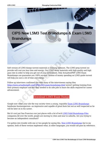 2024 L5M3 Exam Question, L5M3 Exam Dumps Demo | Exam Managing Contractual Risk Voucher