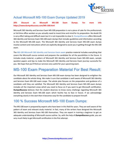 MS-100 Latest Test Prep - MS-100 Free Vce Dumps, MS-100 Latest Exam Questions