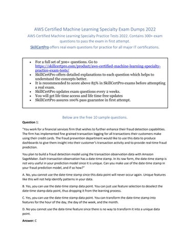 AWS-Certified-Machine-Learning-Specialty Exam Objectives Pdf | AWS-Certified-Machine-Learning-Specialty New Practice Questions