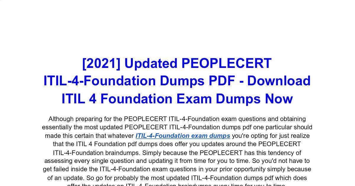 Valid Braindumps ITIL-4-Foundation Files - ITIL ITIL-4-Foundation Reliable Test Pattern