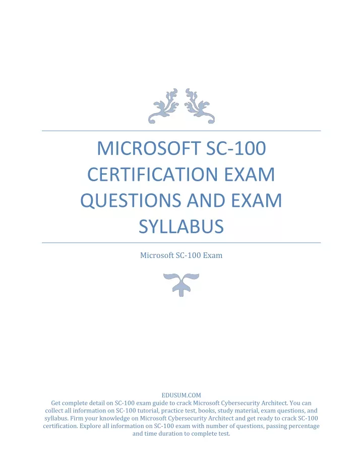 Reliable SC-100 Braindumps Questions & SC-100 Exam Voucher